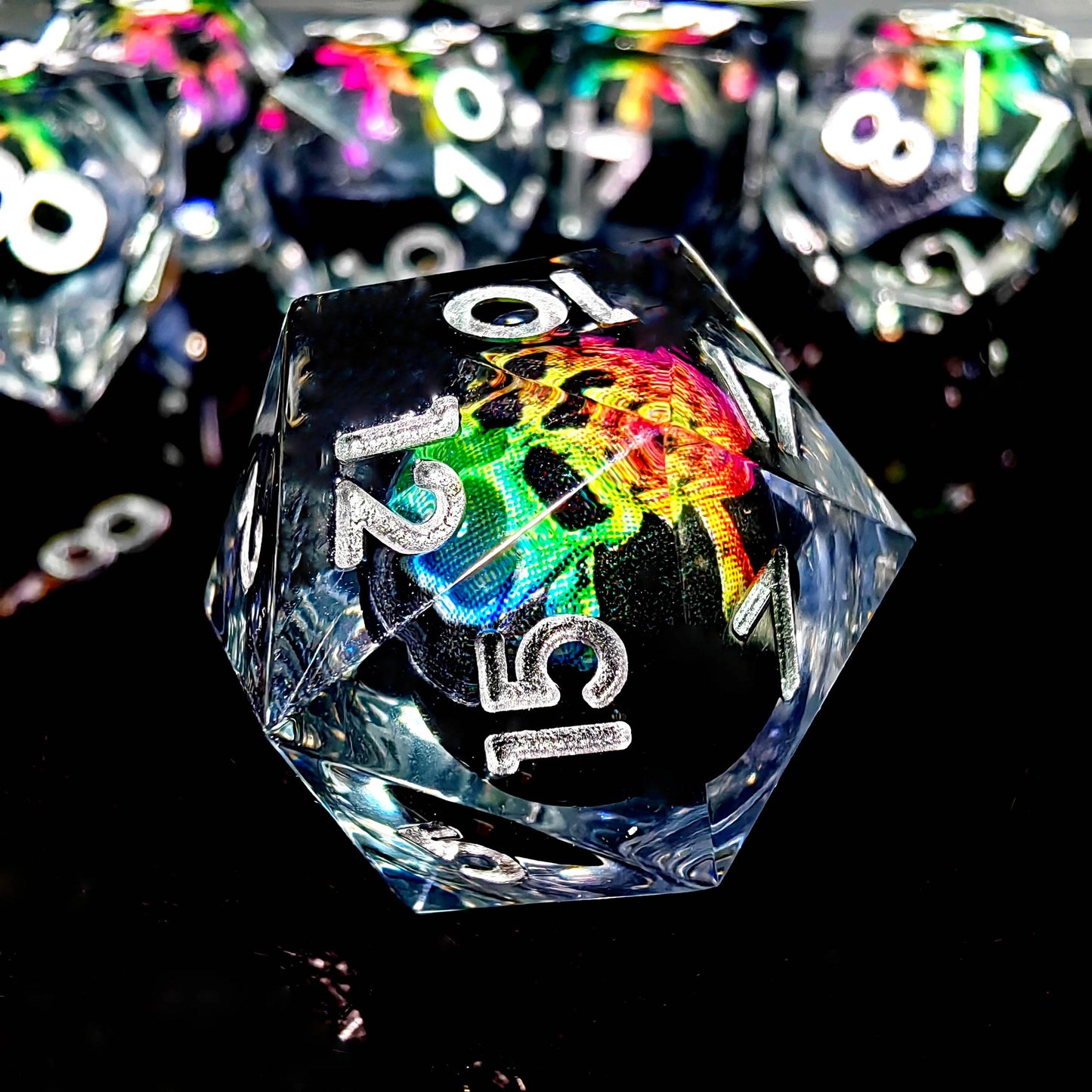 Handmade High-Quality DnD Dice Set with Spinning Dragon Eye Core for Tabletop RPG Enthusiasts - ToylandEU