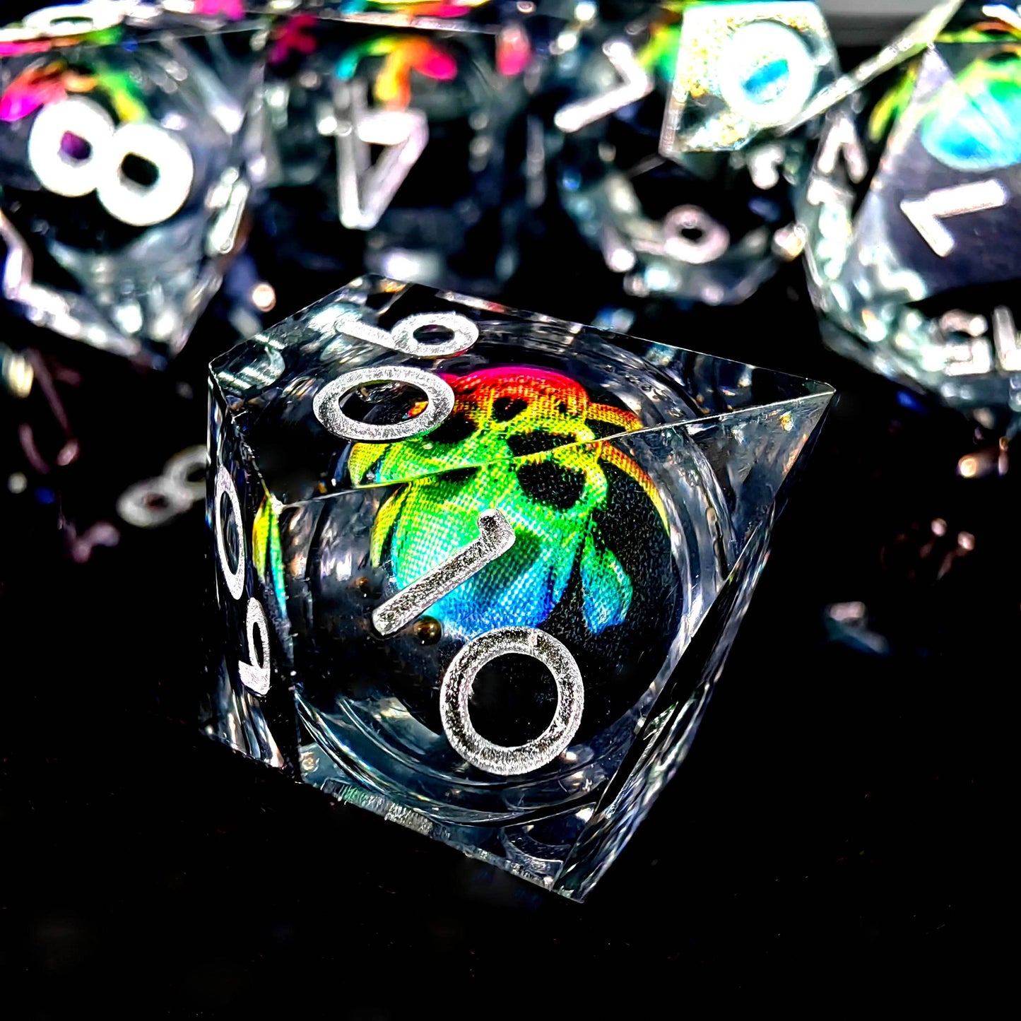 Handmade High-Quality DnD Dice Set with Spinning Dragon Eye Core for Tabletop RPG Enthusiasts - ToylandEU