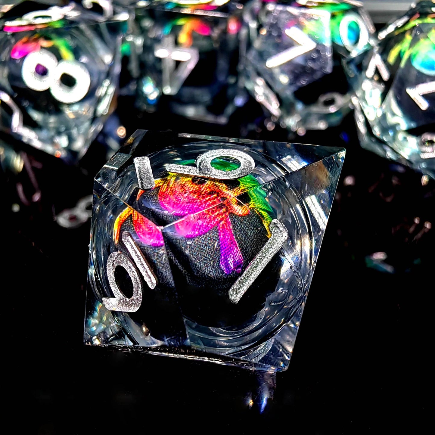 Handmade High-Quality DnD Dice Set with Spinning Dragon Eye Core for Tabletop RPG Enthusiasts - ToylandEU