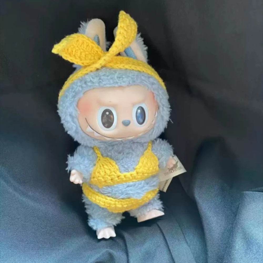 Handmade Labubu Doll Bikini Strawberry Crochet 15cm Dolls - ToylandEU