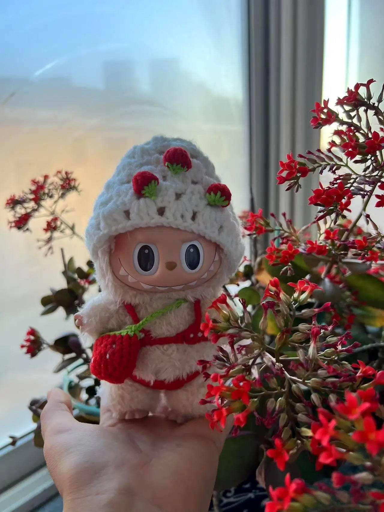 Handmade Labubu Doll Bikini Strawberry Crochet 15cm Dolls - ToylandEU