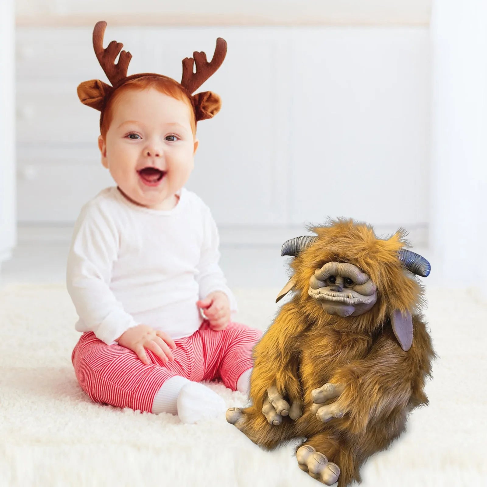 Handmade Plush Doll 9.8 Inch Orangutan And Bullhorn Theme For Babies 0 To 3 Years Gift - ToylandEU