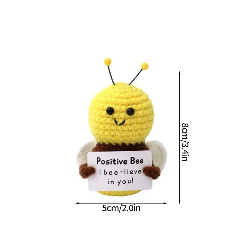 Handmade Positive Energy Crochet Bee Doll For Home Decor Gift - ToylandEU