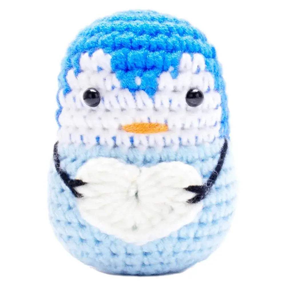 Handmade Positive Energy Knitted Penguin Doll For Home Decor - ToylandEU