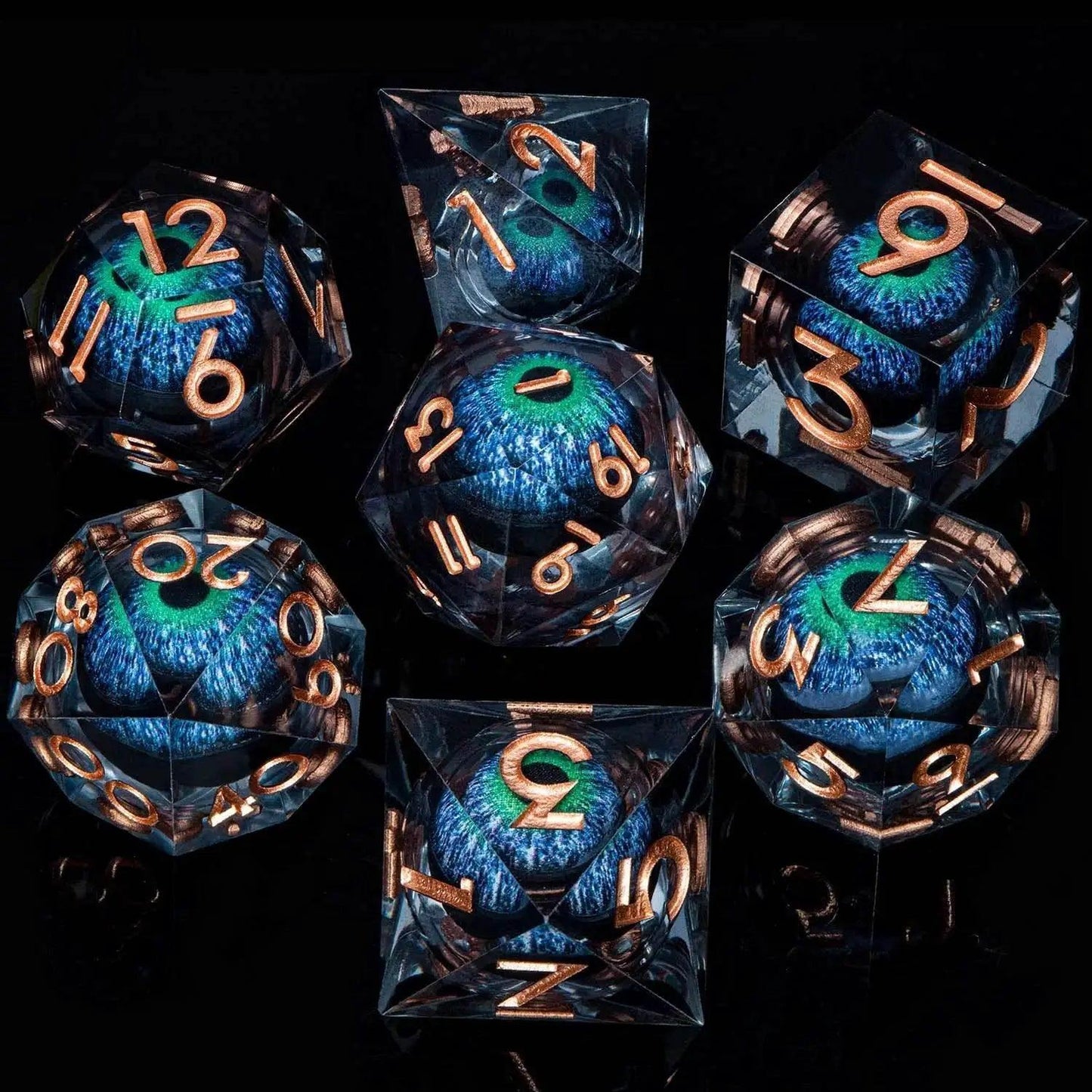  Handmade Resin D20 Dice Set with Red Rings for D&D -  ToylandEU™