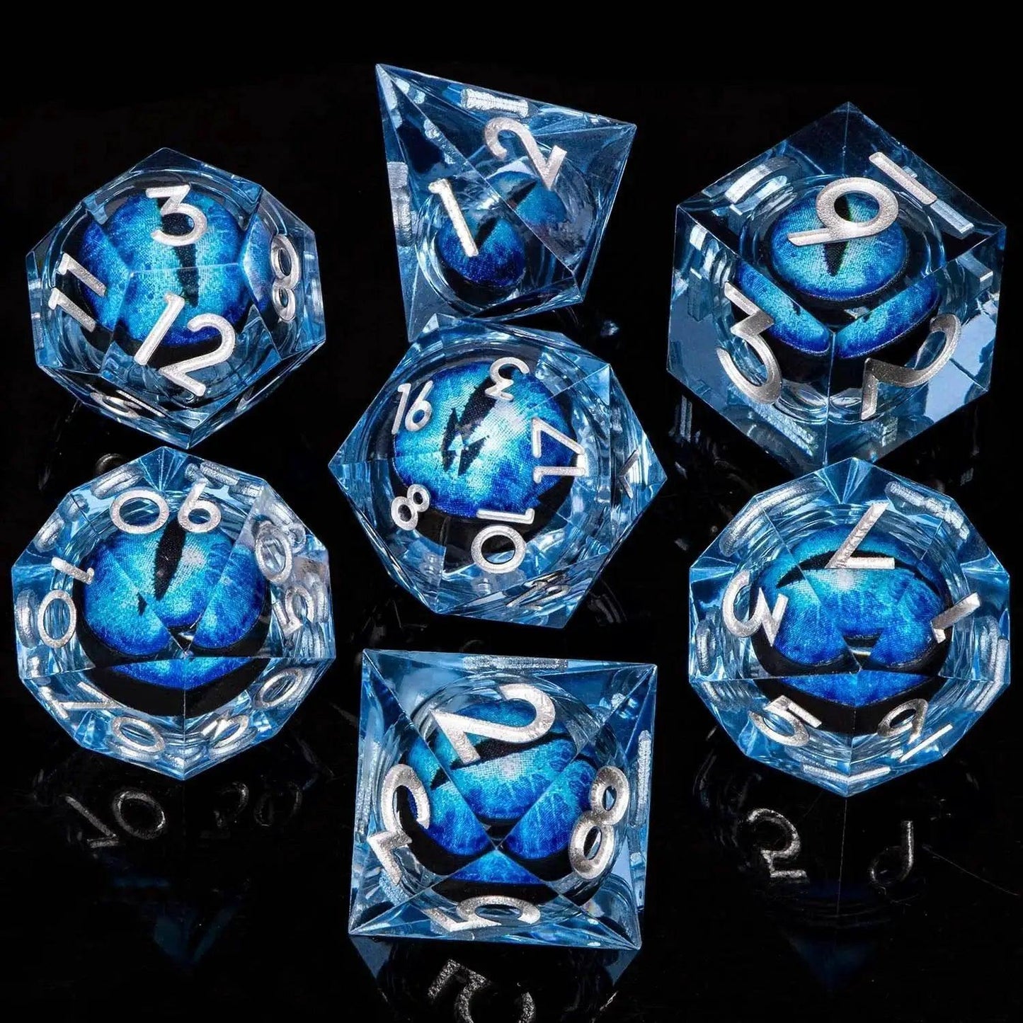  Handmade Resin D20 Dice Set with Red Rings for D&D -  ToylandEU™