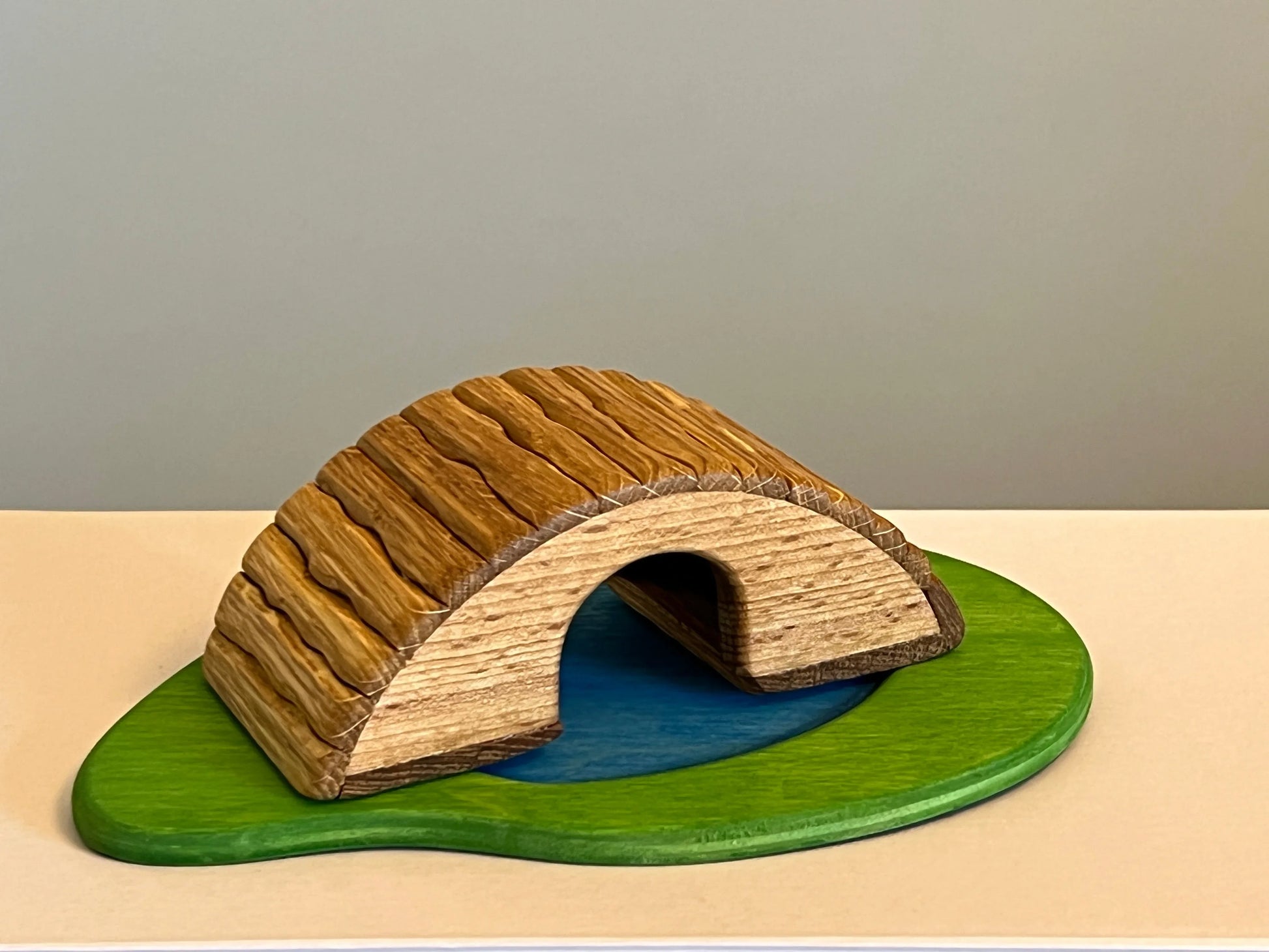 Handmade Solid Wood Bridge Toy for Ponds and Lakes - ToylandEU