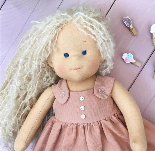 Handmade Waldorf Doll for Dress Up With Removable Clothes - ToylandEU