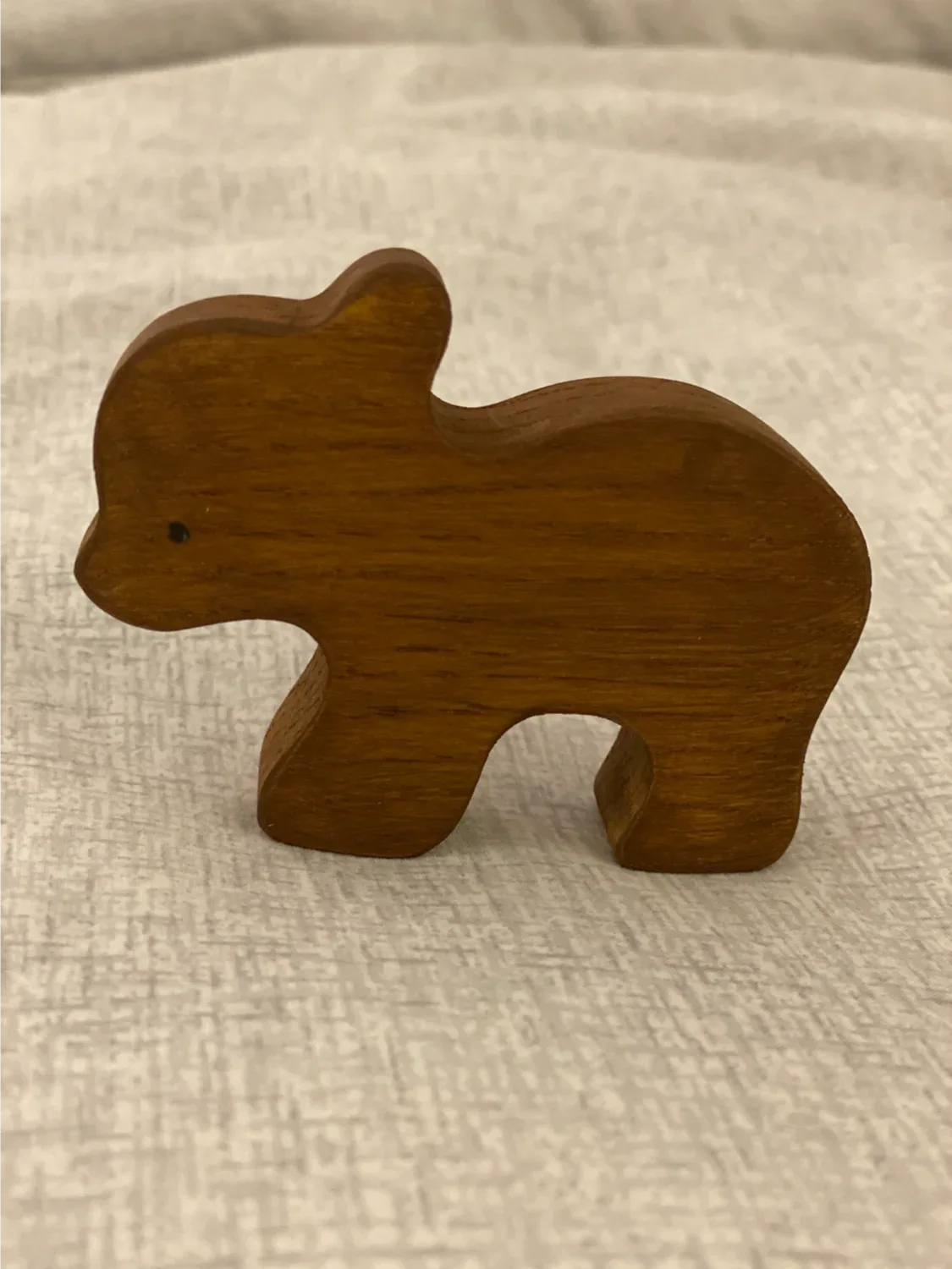 Handmade Wooden Bear Figurine For Creative Play And Educational Fun - ToylandEU