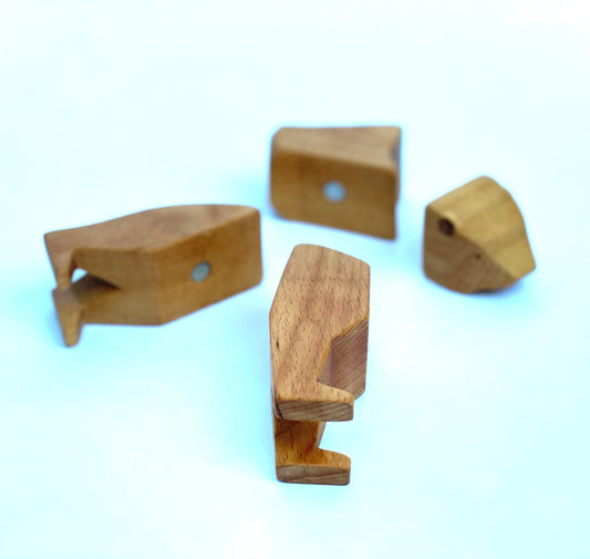 Handmade Wooden Bear Toy For Creative Play And Imagination - ToylandEU