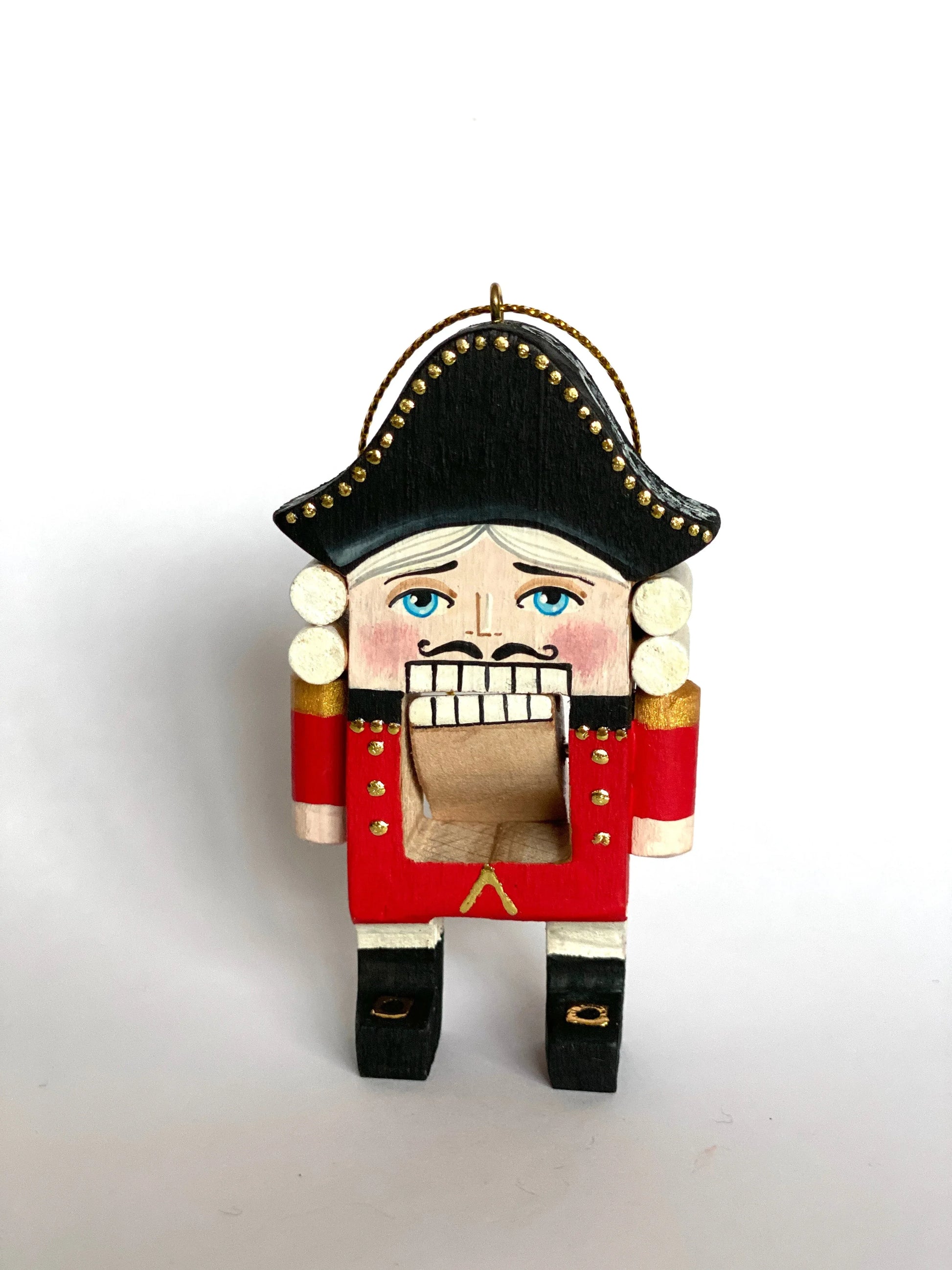 Handmade Wooden Nutcracker Ornament With Handcrafted Detail - ToylandEU