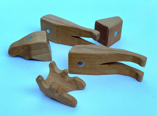 Handmade Wooden Moose Toy For Creative Imaginative Play - ToylandEU