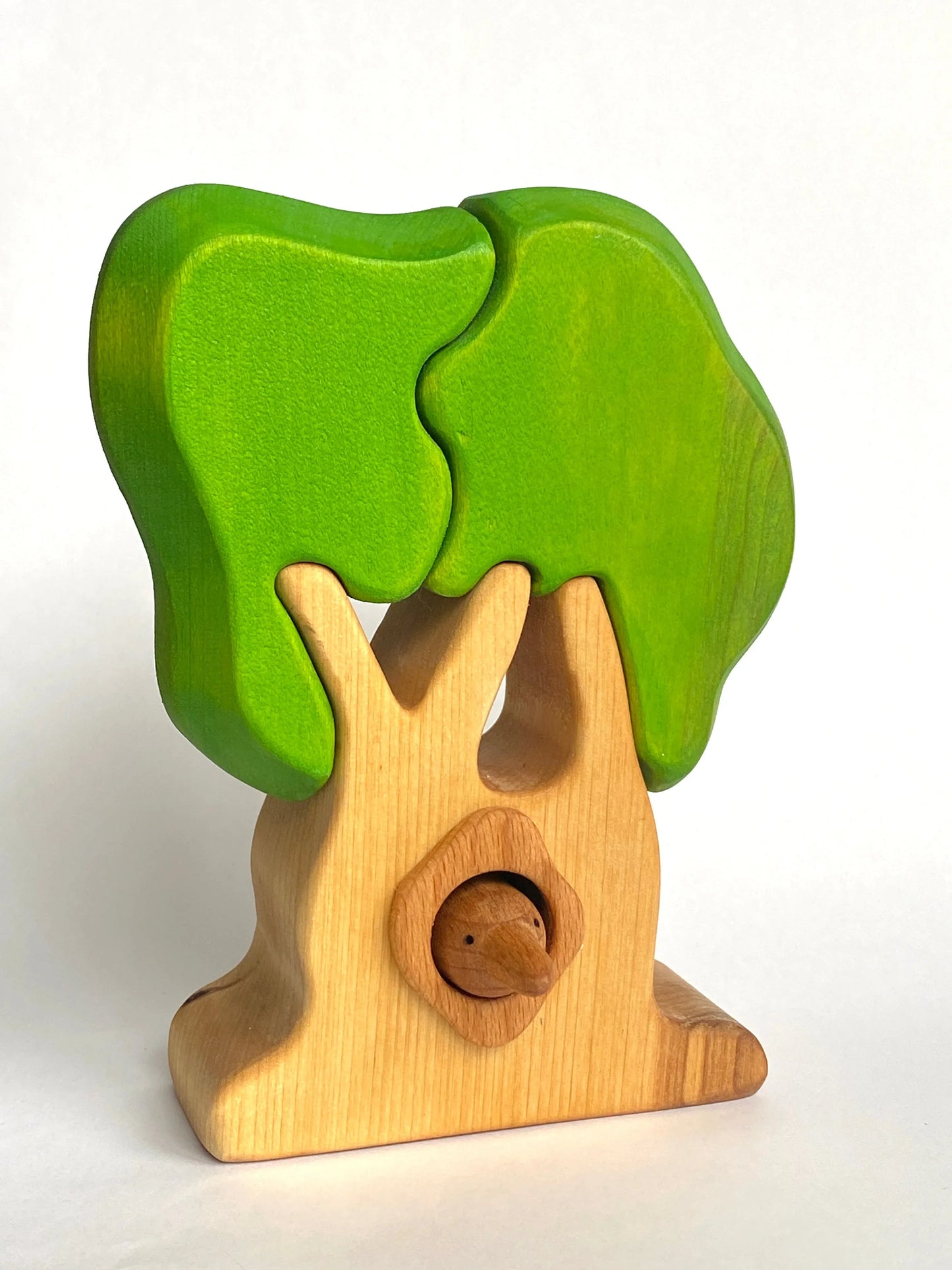 Handmade Wooden Oak Tree Puzzle For Duplo Play Stimulates Imagination - ToylandEU