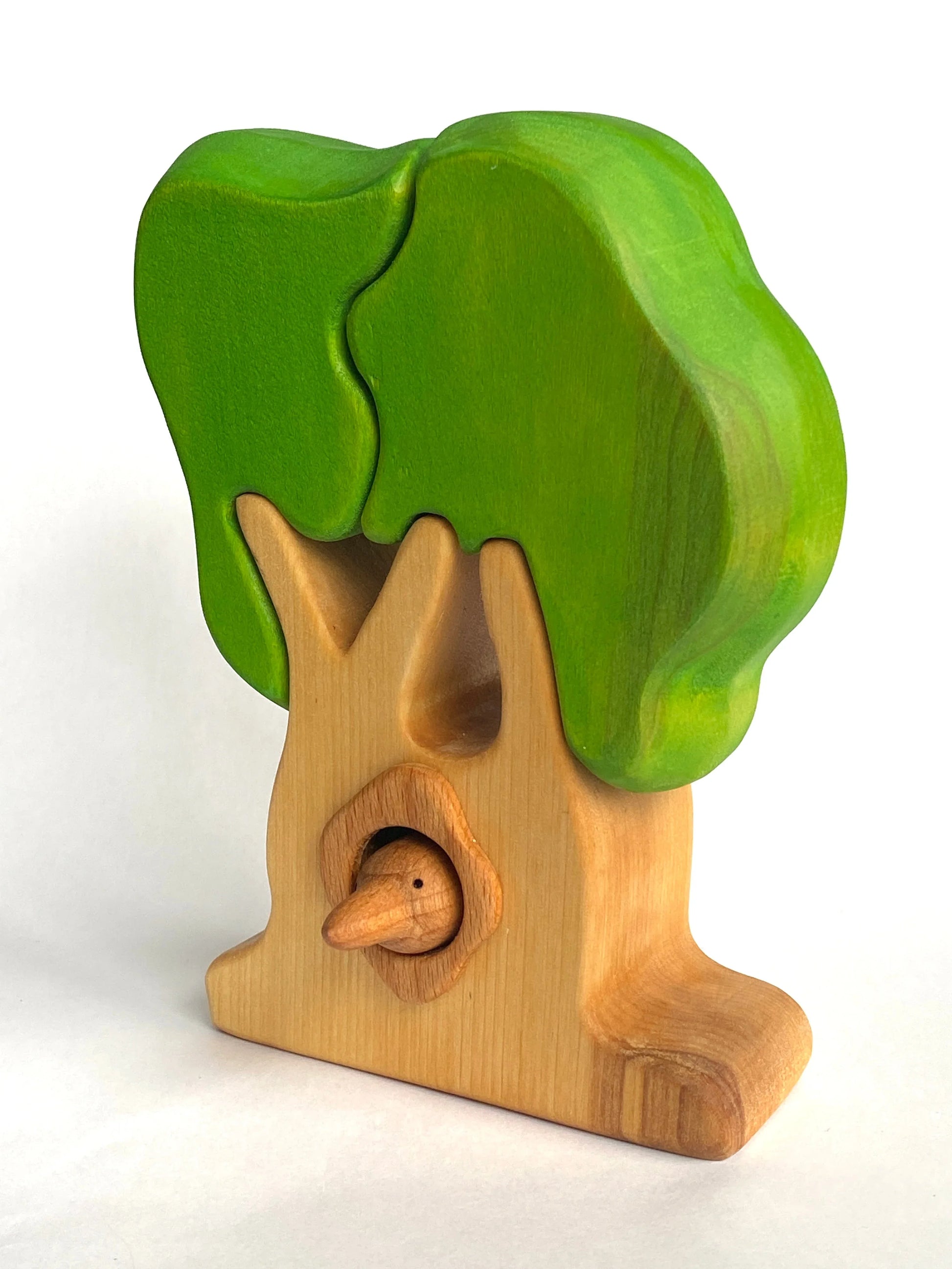 Handmade Wooden Oak Tree Puzzle For Duplo Play Stimulates Imagination - ToylandEU