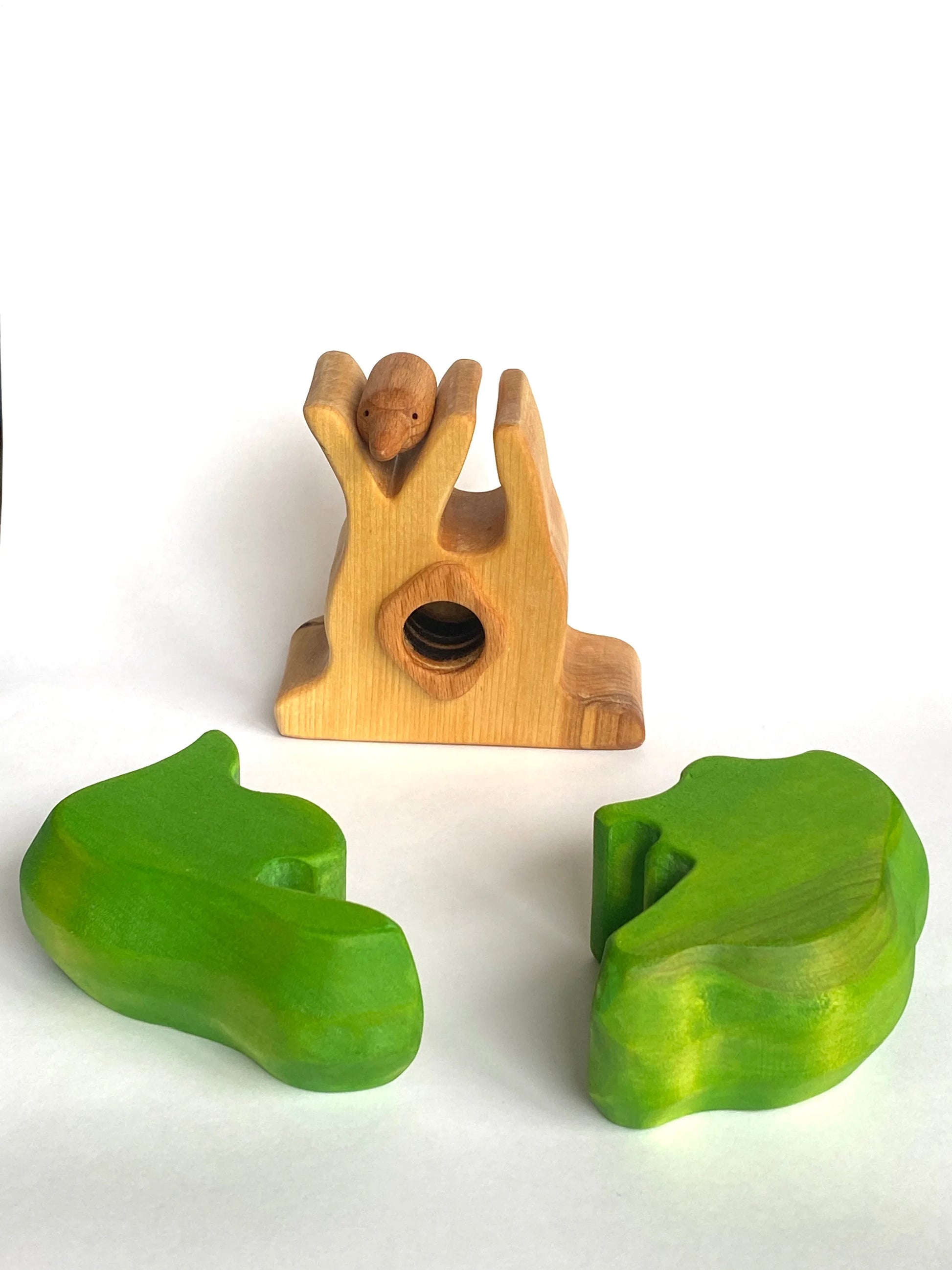 Handmade Wooden Oak Tree Puzzle For Duplo Play Stimulates Imagination - ToylandEU