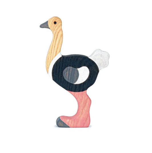 Handmade Wooden Ostrich Figurine For Imaginative Play - ToylandEU