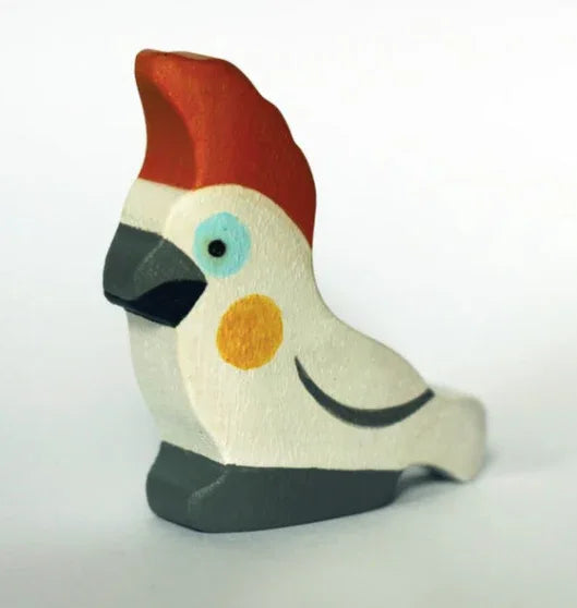 Handmade Wooden Parrot Figurine For Imaginative Play - ToylandEU
