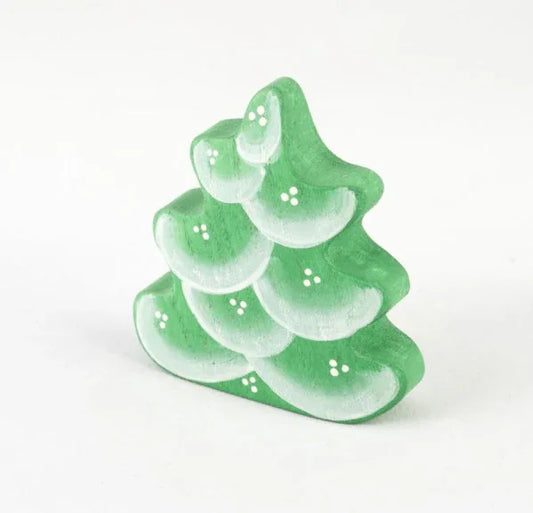 Handmade Wooden Christmas Tree With Snow Finish For Safe Play - ToylandEU