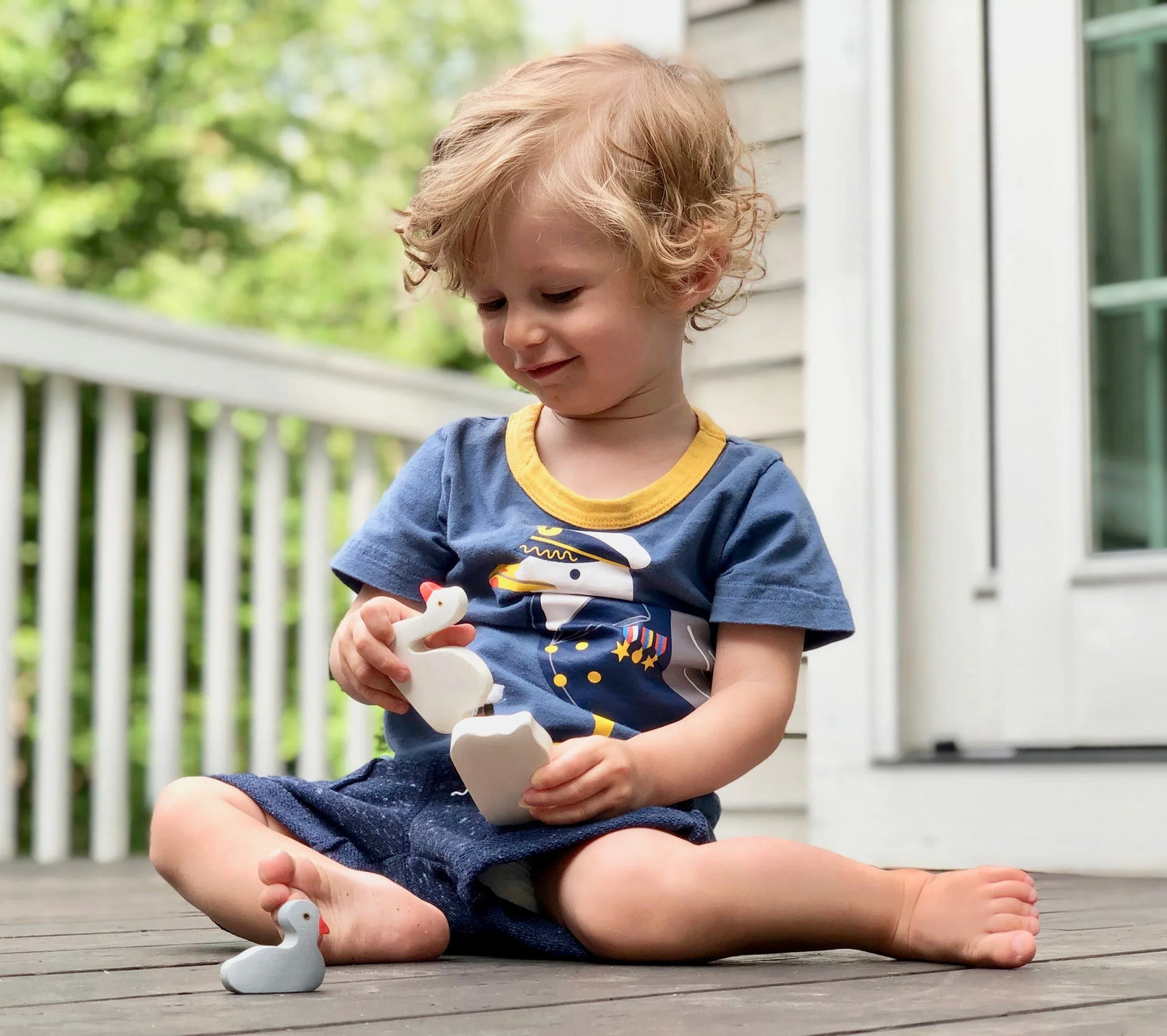 Handmade Wooden Swan Family Set For Creative Imaginative Play - ToylandEU