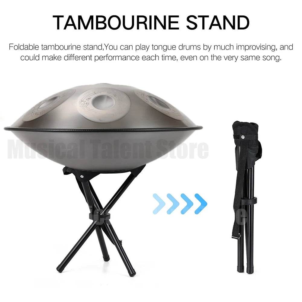 Handpan Drum 9 10 12 Notes D Minor 22 Inch Steel Tongue Drum Yoga Meditation Instrument Beginner Gift Music Drum Kurd - ToylandEU