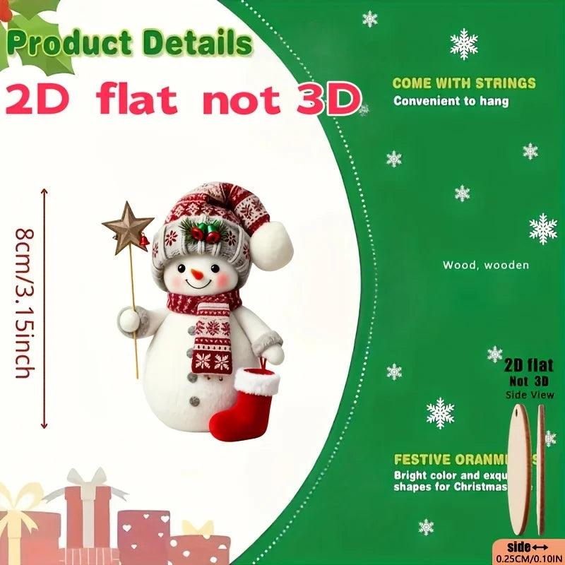 Hanging Snowman Ornaments | 15 Piece Set | Toylandeu™