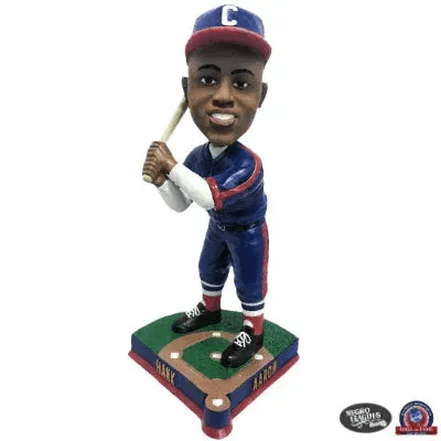 Hank Aaron Indianapolis Clowns Bobblehead Set With Crosshanded Grip - ToylandEU