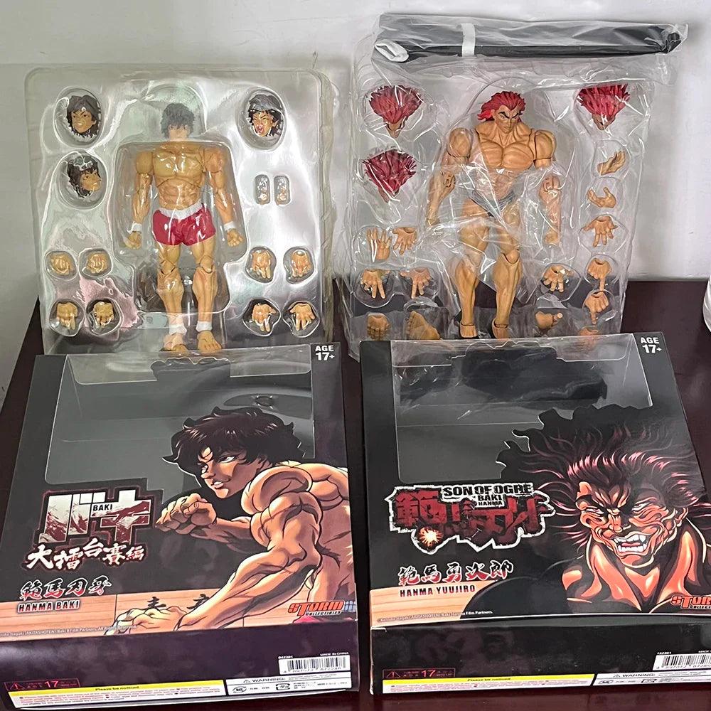 Hanma Yujiro and Baki Action Figure Set Iconic Duel PVC
