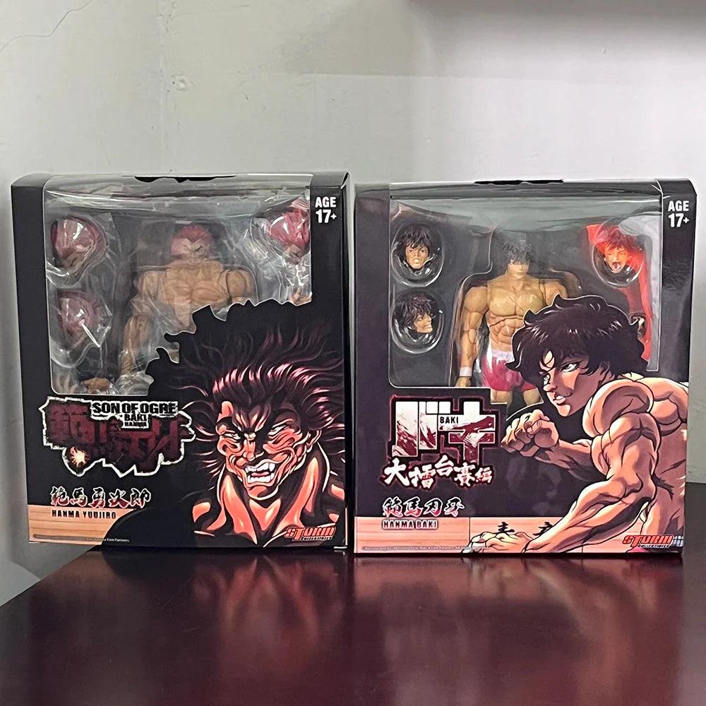 Hanma Yujiro and Baki Action Figure Set Iconic Duel PVC