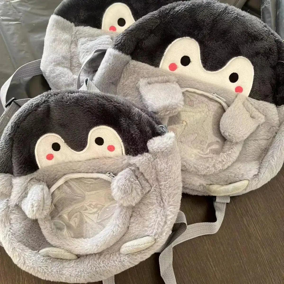  Harajuku Ita Bag Plush Backpack With Penguin Charm -  ToylandEU™