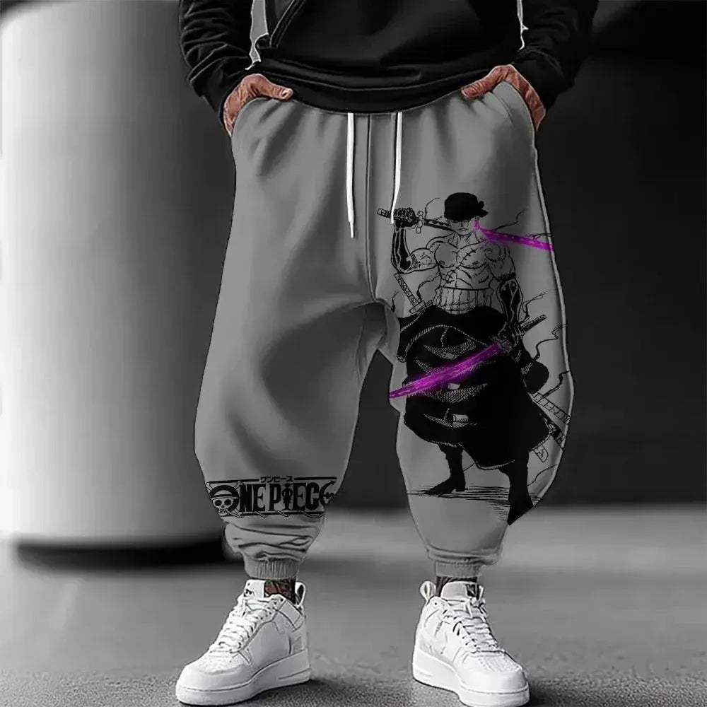 Harajuku Style One Piece Zoro Cosplay Cotton Comfort Joggers - ToylandEU