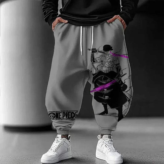 Harajuku Style One Piece Zoro Cosplay Cotton Comfort Joggers - ToylandEU