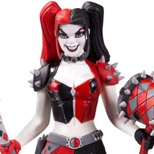Harley Quinn Statue by Amanda Conner Red White Black Collectible - ToylandEU