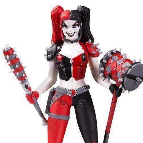 Harley Quinn Statue by Amanda Conner Red White Black Collectible - ToylandEU