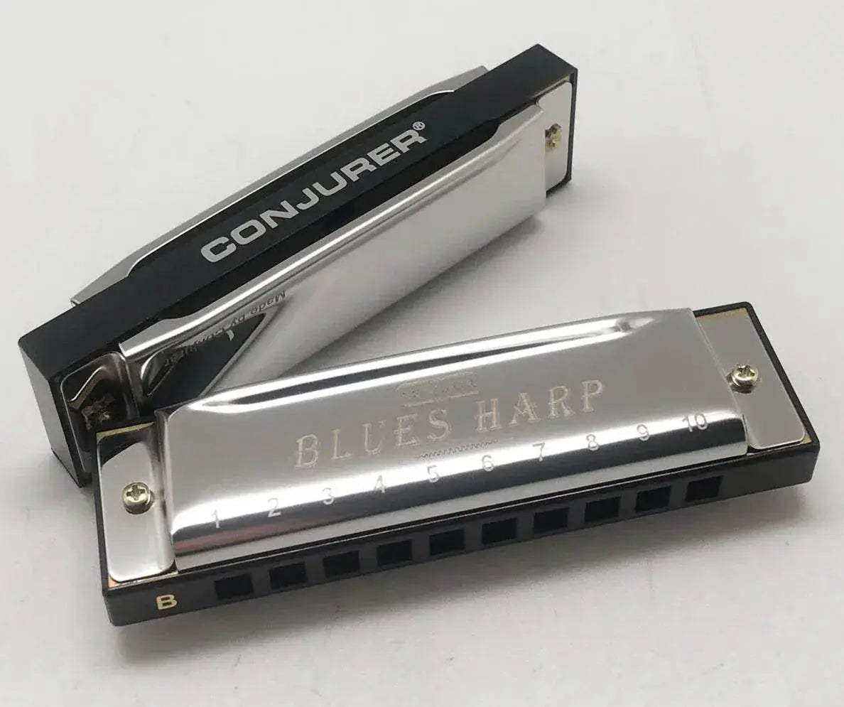  Conjurer 10 Hole Blues Harmonica Set of 7 Keys with Case -  ToylandEU™