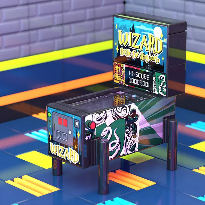 Harry Potter Pinball Arcade Machine Building Set made using LEGO parts - ToylandEU