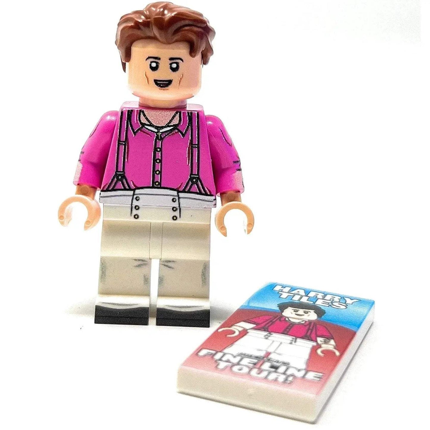 Custom Musician Lego Figure With Fine Line Tour Poster On Authentic Lego Parts - ToylandEU