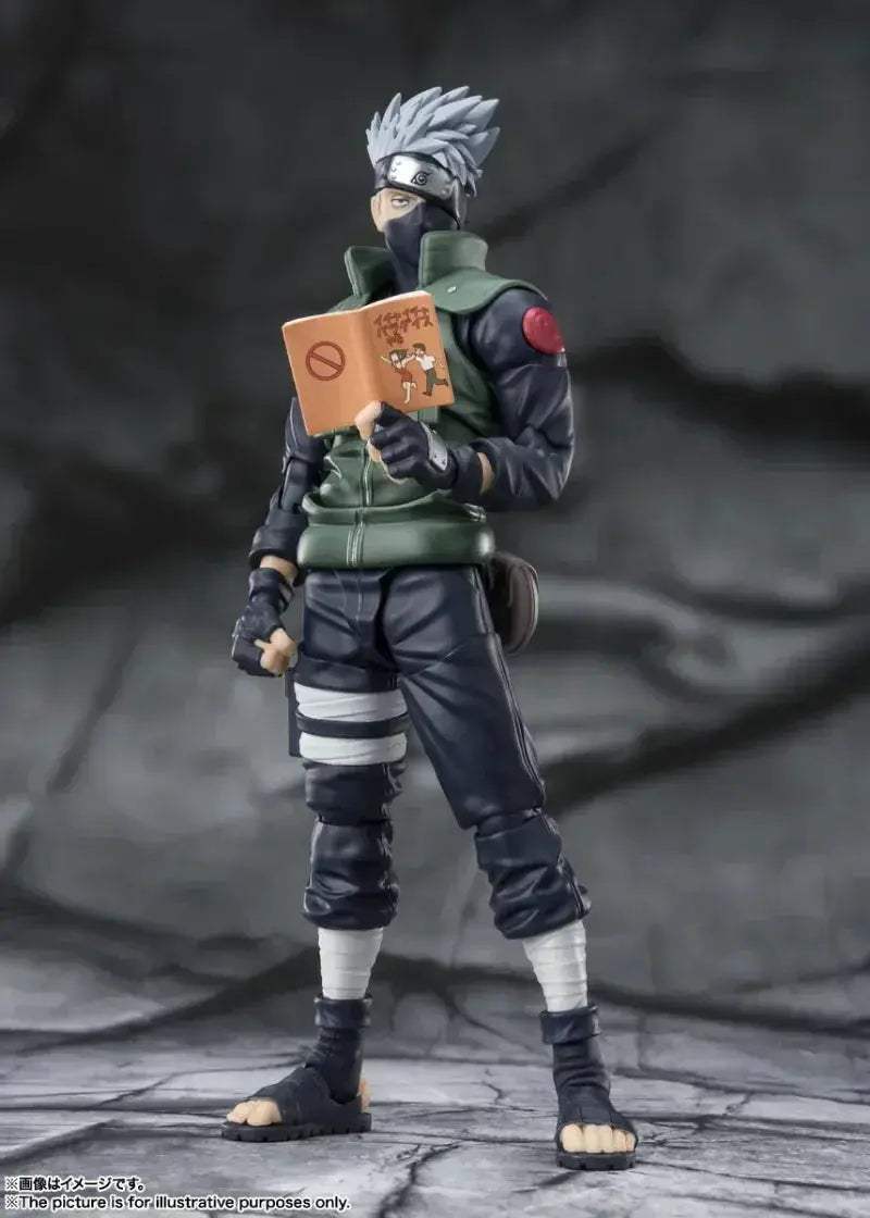 Hatake Kakashi Anime Figure, Naruto Shippuden Action Figurines SHFiguart The Hero of Sharingan 16 CM - ToylandEU