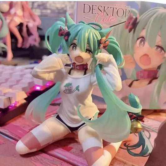  Hatsune Miku Anime Figure Cat Ear Doll For Car Decor -  ToylandEU™