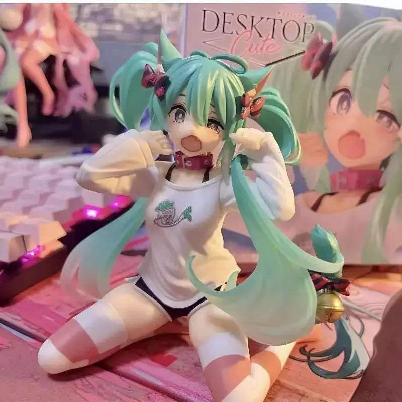 Hatsune Miku Anime Figure Cat Ear Doll For Car Decor - ToylandEU