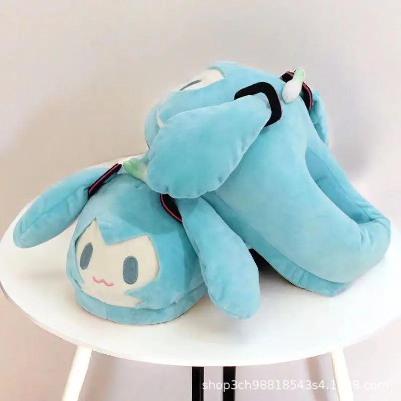 Hatsune Miku Cosplay Slippers | Winter Warm | Toylandeu™