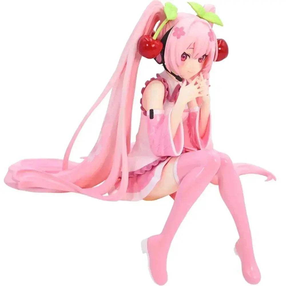 Hatsune Miku PVC Figure Pink Dress Collectible Toy - ToylandEU