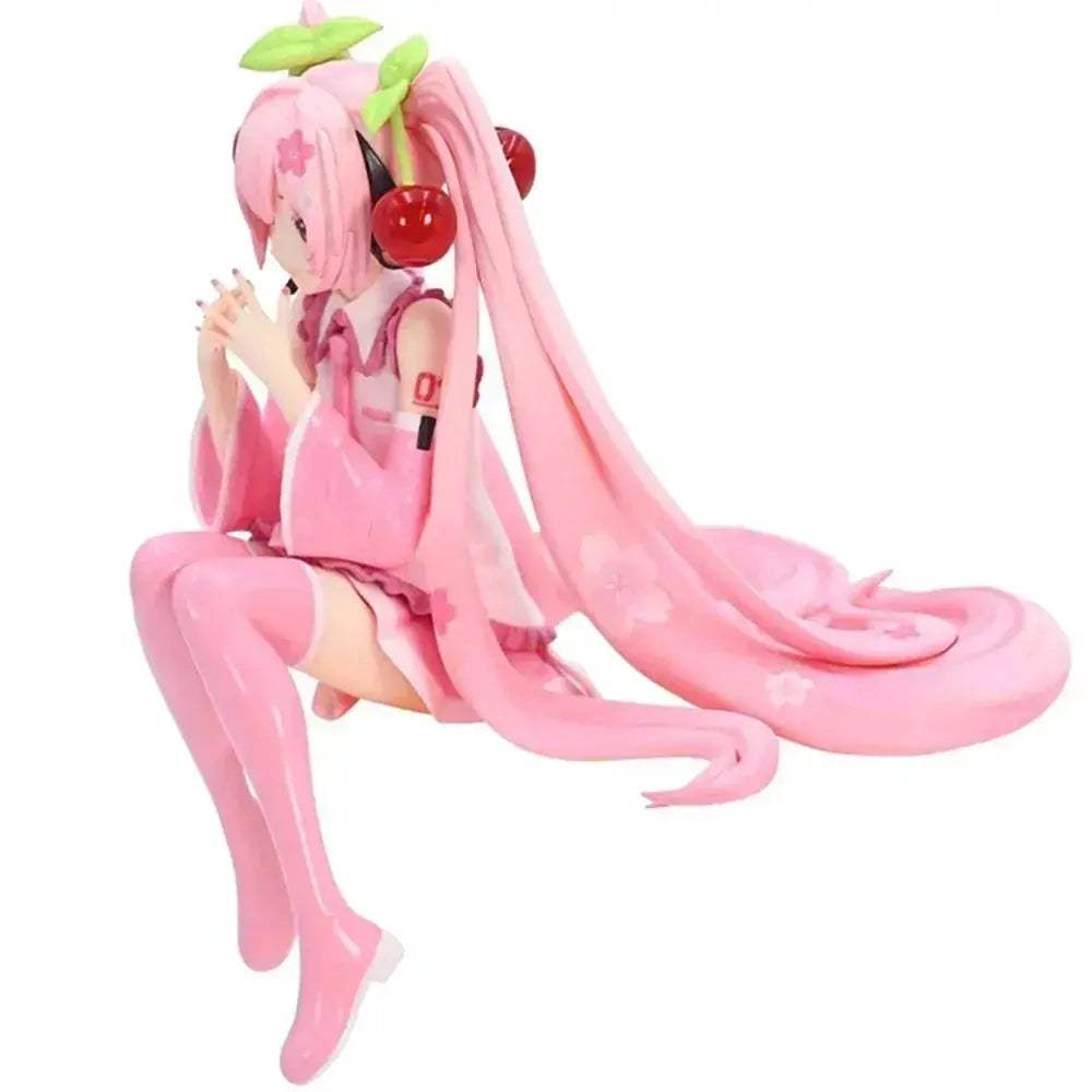 Hatsune Miku PVC Figure Pink Dress Collectible Toy - ToylandEU
