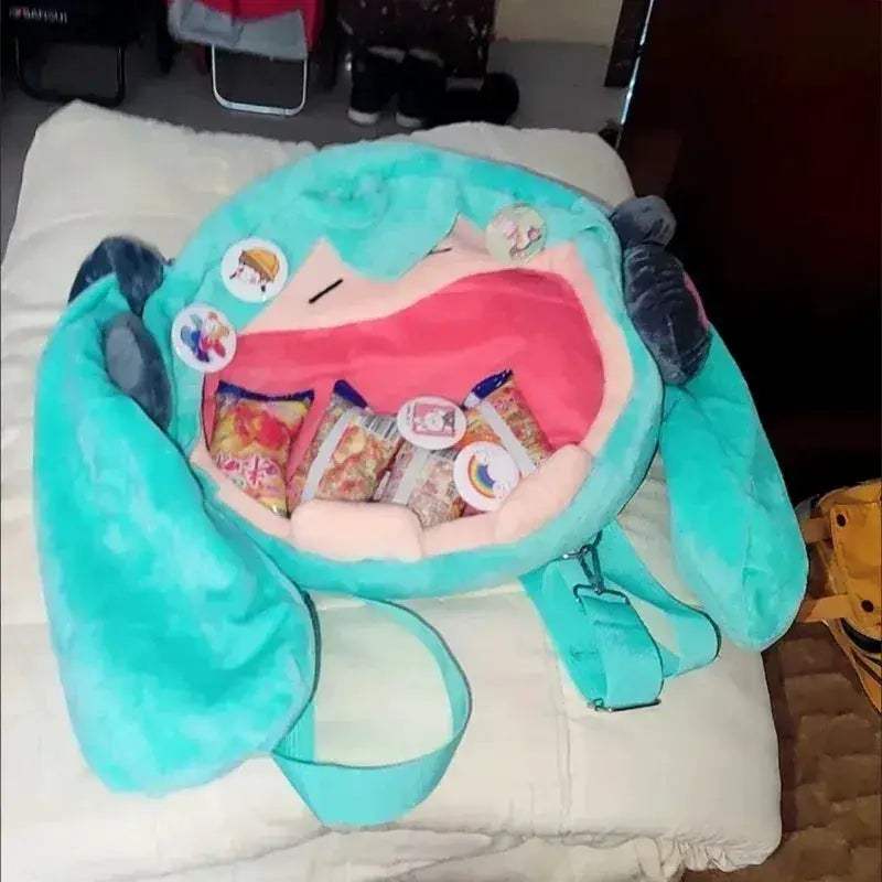 Hatsune Miku Plush Backpack Cute Kawaii Anime Shoulder Bag - ToylandEU