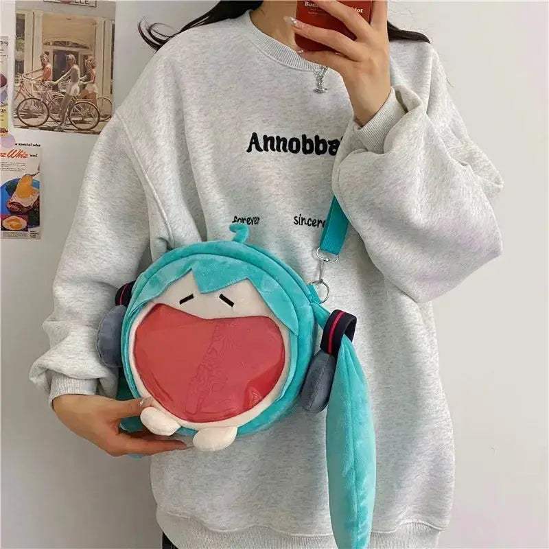 Hatsune Miku Plush Backpack Ita Bag For Cosplay And School - ToylandEU