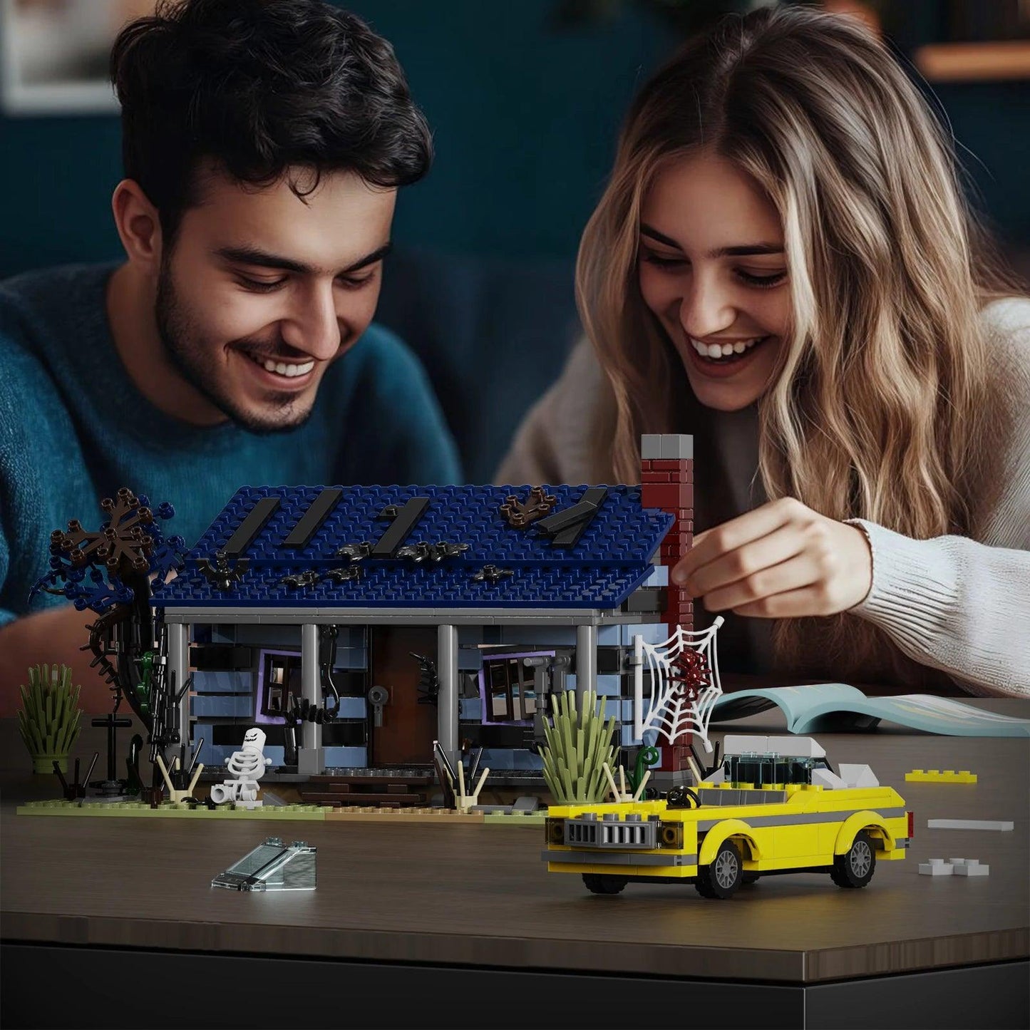  Haunted House Building Block Set | LED | Toylandeu™ 