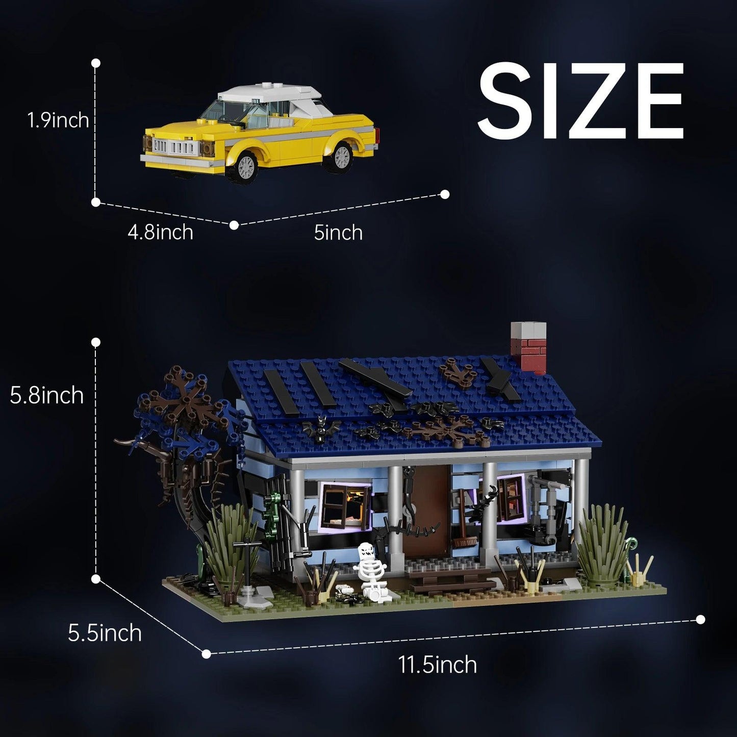  Haunted House Building Block Set | LED | Toylandeu™ 