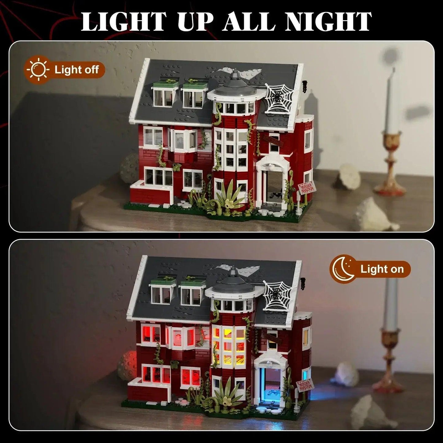 Haunted House Building Blocks Lego Compatible LED Set -  ToylandEU™