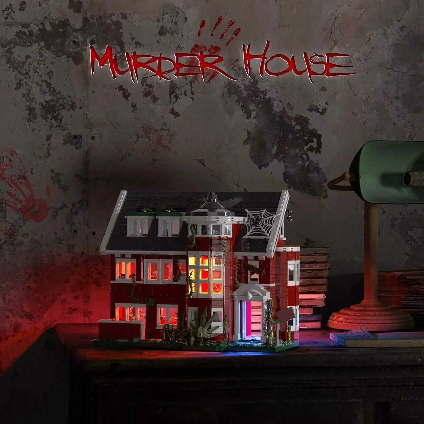 Haunted House Building Blocks With LED Light Set Halloween - ToylandEU