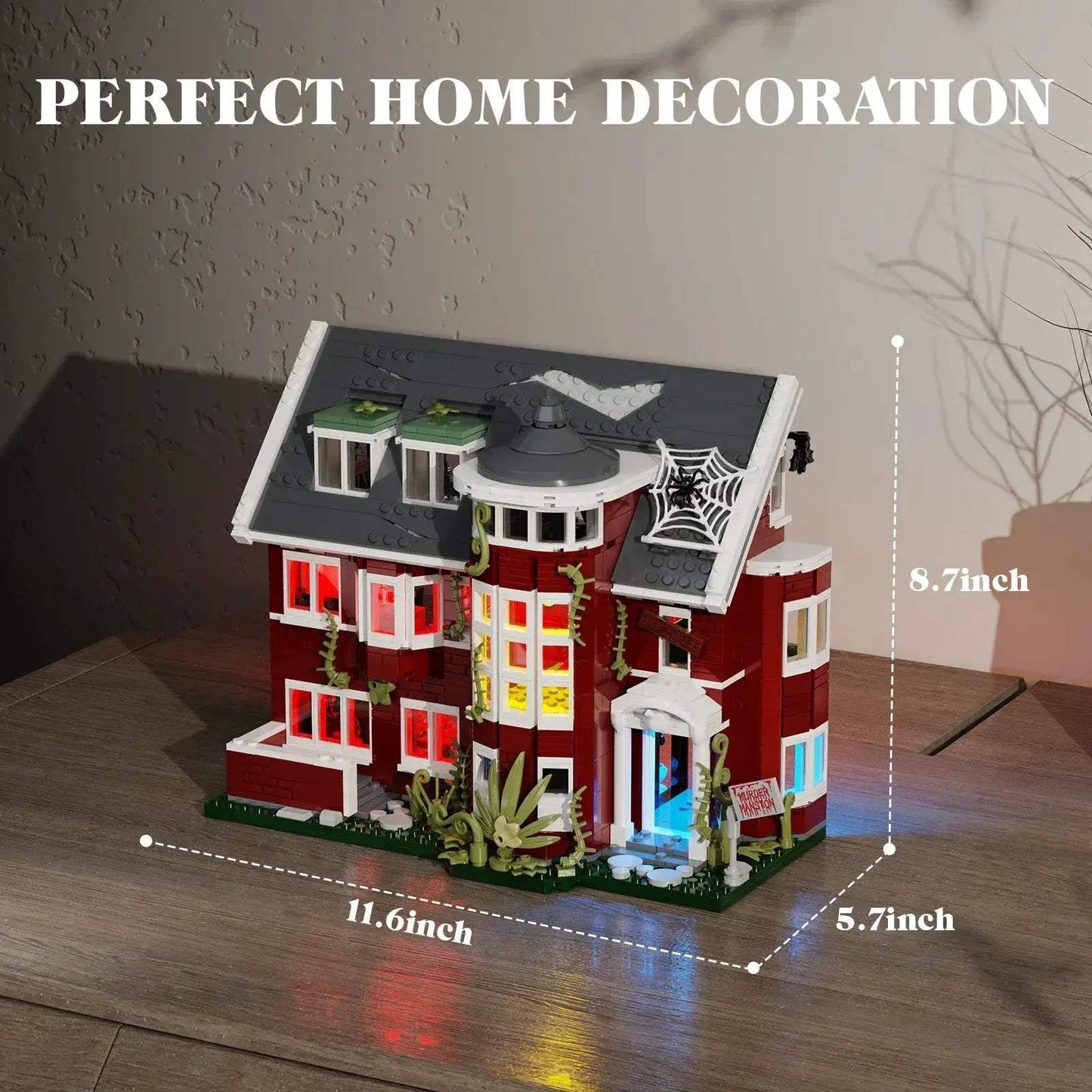 Haunted House Building Blocks With LED Light Set Halloween - ToylandEU