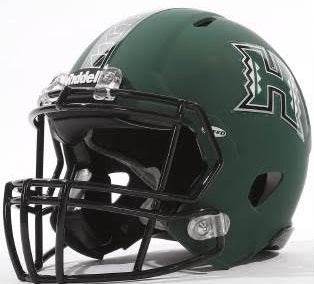 Hawaii Warriors Riddell Replica Mini Speed Helmet Green - ToylandEU